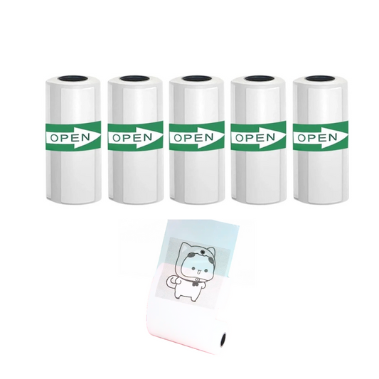 Transparent Adhesive Paper Roll 5-Pack